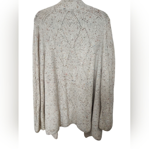 Talbot's Women's M Cream Speckled Cardigan, Excellent Condition - Picture 2 of 4
